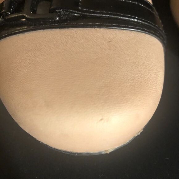 Clarks Collection Ballet Slip-on Flats Women Sz 8 M Kinzie Light Pink‎ & Patent - Picture 5 of 8